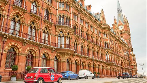 The regal exterior of the St Pancras Renaissance Hotel