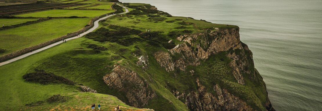 The Gower tour takes in cliffs along the Welsh coastline