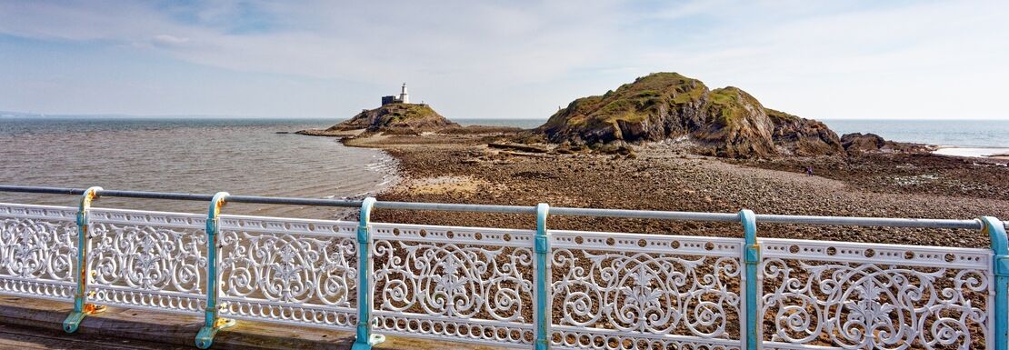 An ornate bridge offers a great viewing point for Gower visitors