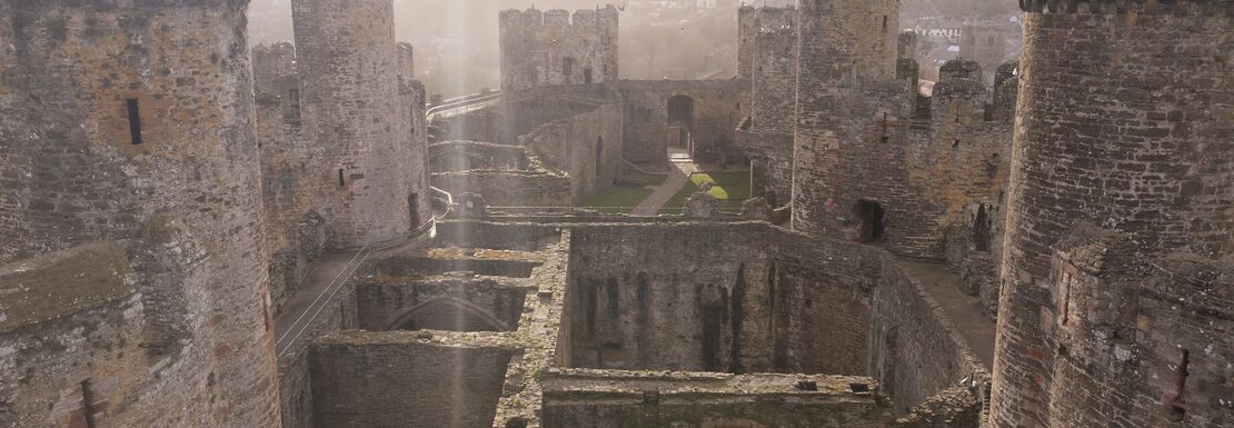 Cadw Explorer Pass - View from inside castle in Wales