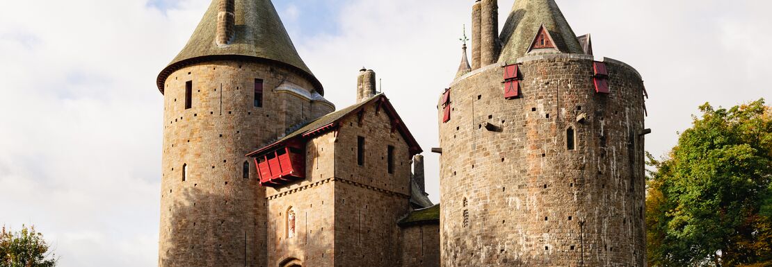 Cadw Explorer Pass - Castle with two towers in Wales