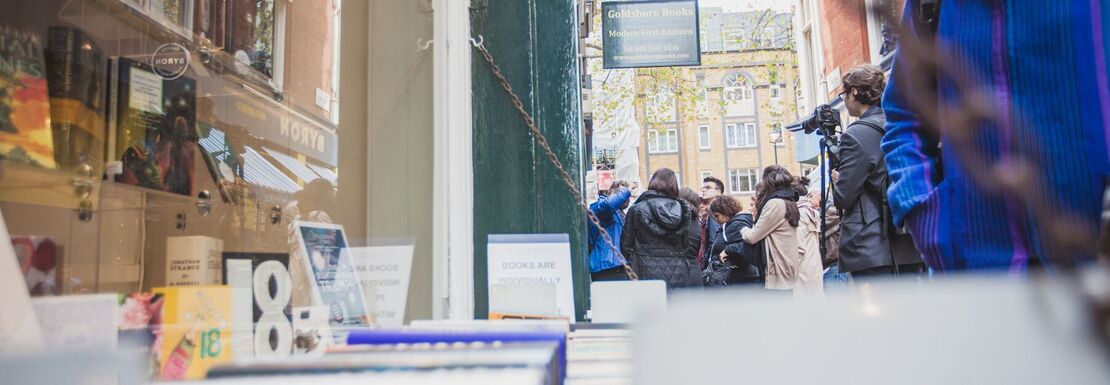 Books out for sale on the Secret London Walking Tour