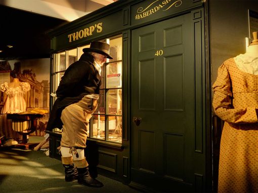 man dressed in victoria dress