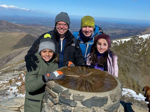 A-family-at-Snowdon-mountain-experience