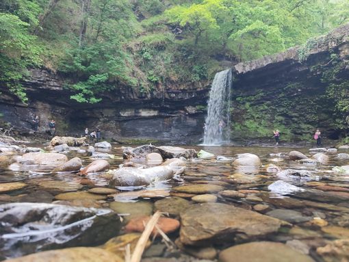 Beautiful waterfall in the Brecon Beacons National Park