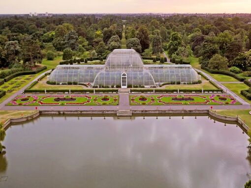 Sky view of Kew Gardens