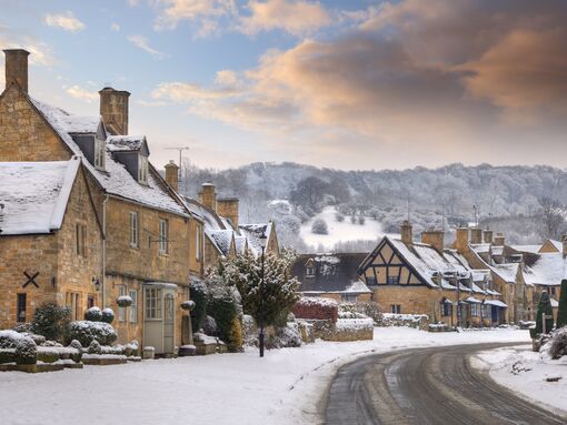 A snowy day in the Cotswolds