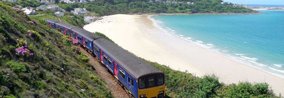 britrail runs along the coast