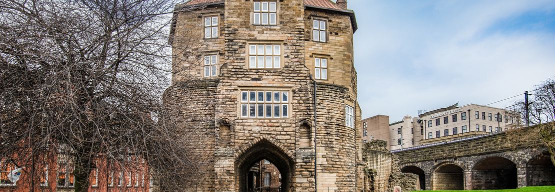 Newcastle Castle entry gate