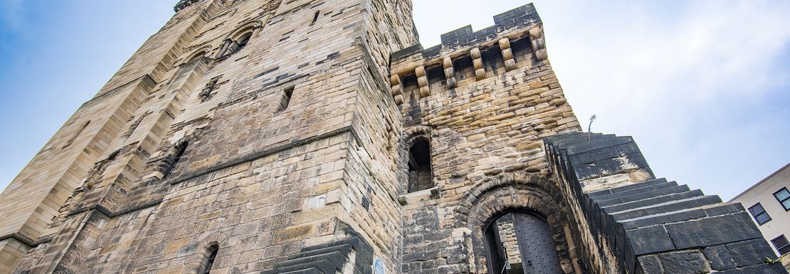 Newcastle Castle from below