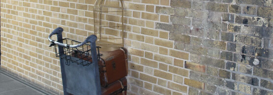 Platform 9 3/4 at King's cross station