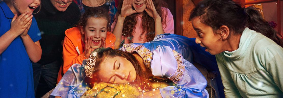 Sleeping beauty at Shrek's Adventure London