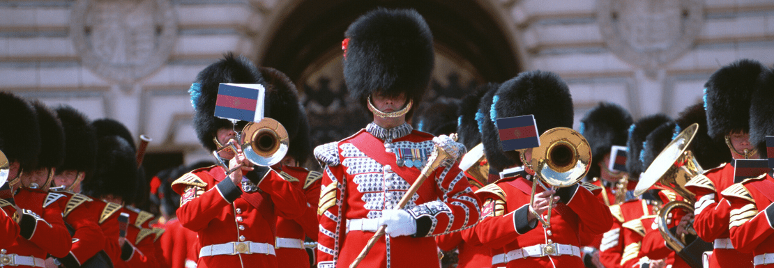 Changing of the guards at Buckingham Palace
