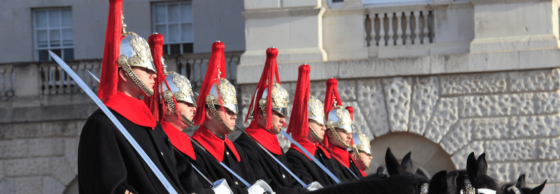Changing of the guards at Buckingham Palace