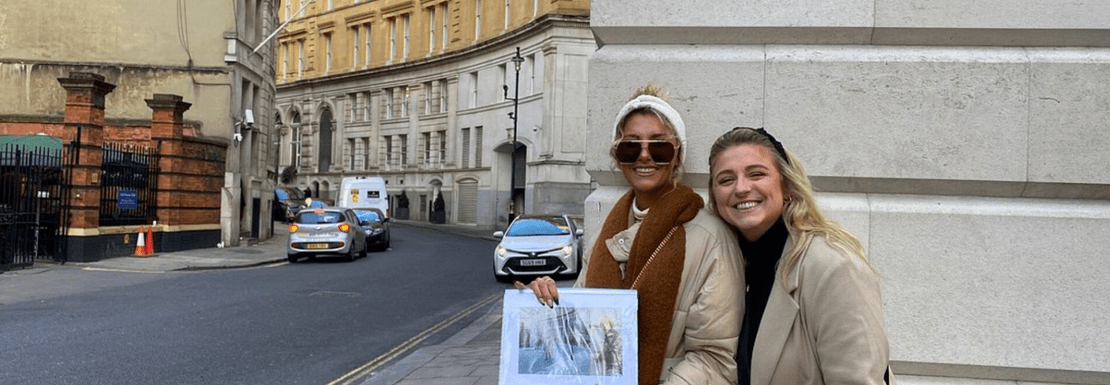 Tour members outside Harry Potter filming location