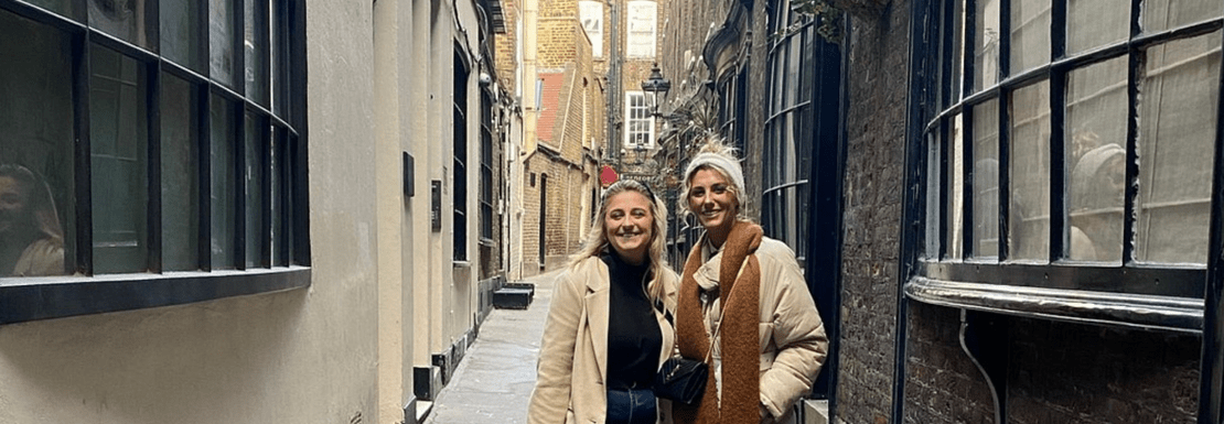 Tour members outside Harry Potter filming location