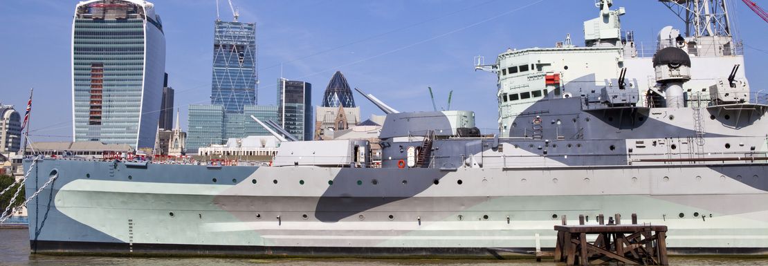 HMS Belfast _ Golden Tours _ The Royal Navy's ship at the pier by the Thames River _ 6