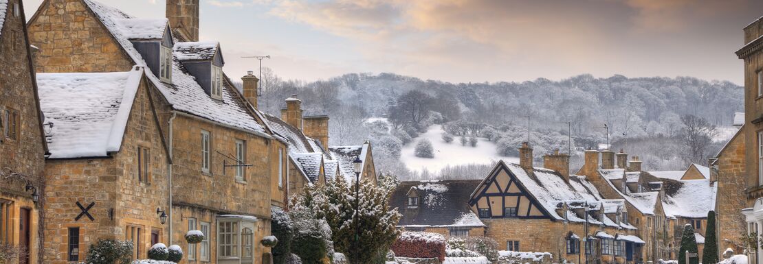 A snowy day in the Cotswolds