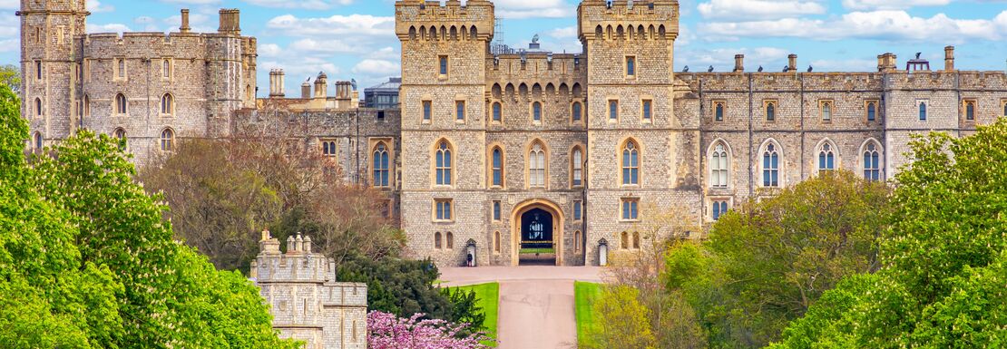 The full exterior of Windsor Castle
